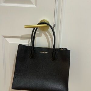 Michael Kors Black Pebbled Leather Tote
